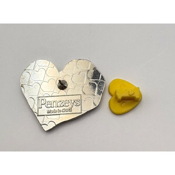 Heart Shaped Embrace Hope Brooch Pin Penzeys Spices Colorful Vibrant Silver Tone - Picture 2 of 6